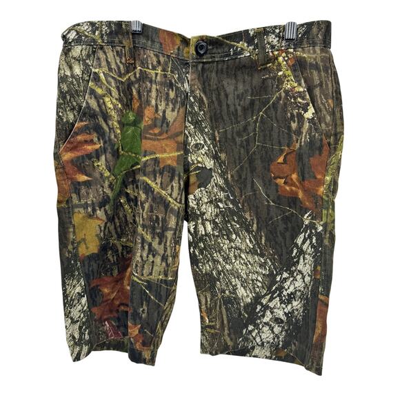 Mossy Oak Shorts Mens 34 (33x11 ACTUAL) Break Up Camo Mill Hunting Short - Picture 2 of 6